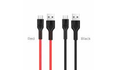Кабель USB Hoco U31 Benay Type C charging cable Red