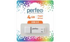 USB флэш-накопитель 4GB Perfeo C01G2 белый USB2.0