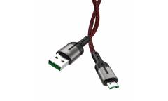 Кабель USB Hoco U68 Micro 4A Gusto flash charging data cable Black