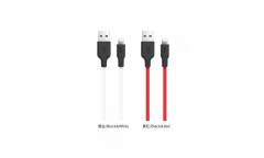 Кабель USB Hoco X21 Silicon Charning Cable Lightning Black/White