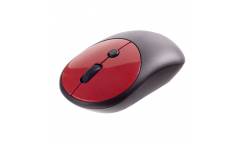mouse Perfeo Wireless "MELANGE", 4 кн, DPI 800-1600, USB, чёрный/красный