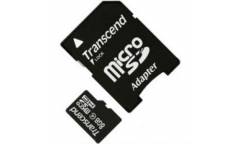 Карта памяти Transcend MicroSDHC 8GB Class 10+adapter