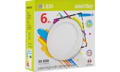 Накладной (LED) светильник Round SDL Smartbuy-6w/4000K/IP20 _круг d110_h28