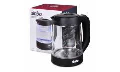 Чайник электрический Sinbo SK 8008 1.7л. 1500Вт черный (стекло)