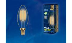 Лампа светодиодная Uniel Vintage LED-C35-5W/GOLDEN/E14 свеча
