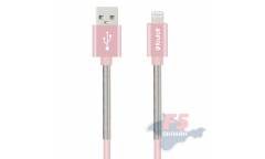 Кабель USB Krutoff Lightning U4-100i Spring (1m) розовый