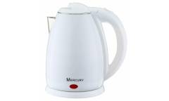 Чайник электрический Mercury MC - 6730 белый 2,0 л. 2000Вт 2яколба(снаружи пласт,внутри мет)