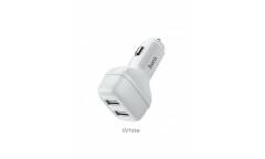 АЗУ Hoco Z36 Leader dual port car charger White