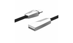 Кабель USB Hoco X4 Zinc Alloy Rhombic Lightning Black