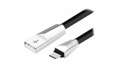 Кабель USB Hoco X4 Zinc Alloy Rhombic micro USB (черный)
