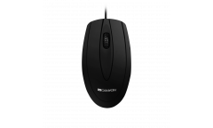 mouse CANYON wired optical Mouse with 3 buttons, DPI 1000, Black, cable length 1.15m