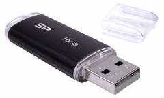 USB флэш-накопитель 16Gb Silicon Power Ultima U02 черный USB2.0