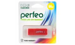 USB флэш-накопитель 64GB Perfeo C04 красный USB2.0