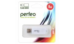 USB флэш-накопитель 8GB Perfeo C03 белый USB2.0