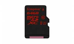 MicroSDXC флэш-накопитель 64GB Class 10 Kingston UHS-I U3 (90Mb/s) 
