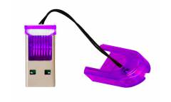Картридер MicroSD Smartbuy фиолетовый (SBR-710-F)