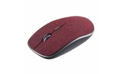 mouse Perfeo Wireless "FABRIC", 4 кн, DPI 800-1600, USB, ткань бордо