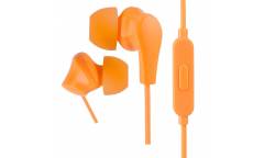 Наушники Perfeo ALPHA внутриканальные c микрофоном оранжевые