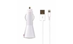 АЗУ SmartBuy NOVA, 2.1А, белое, кабель для iPhone 5/6/7/8/X/New iPad
