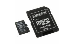 MicroSDXC флэш-накопитель 128GB Class 10 Kingston Canvas Select UHS-I (80/10MB/s) + adapter