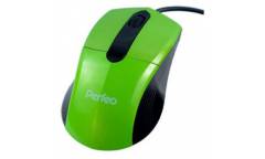Компьютерная мышь Perfeo Color  PF-203-OP-GN USB зеленая