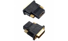 Переходник HDMI (а-f) - DVI-D (m) Perfeo (пакет)