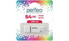 USB флэш-накопитель 64GB Perfeo C01G2 белый USB2.0