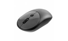 mouse Perfeo Wireless "MELANGE", 4 кн, DPI 800-1600, USB, чёрный/серый