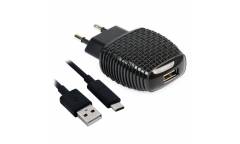 СЗУ Smartbuy NOVA MKII, вых. ток 2A, 1USB + кабель USB 3.1 Type-C, черное