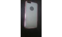 Силиконовая накладка Iphone 6 Plus  имитация страз розовый