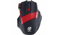 Компьютерная мышь Perfeo "DREAMGEAR", 7 кн, USB,чёрн-красн, GAME DESIGN, подсветка 6 цвет 