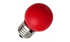 Лампа светодиодная FOTON_DECO GL45_1W/_RED_E27_красный  шар