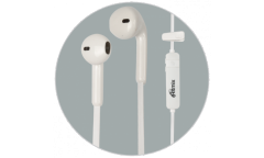 Наушники беспроводные (Bluetooth) Ritmix RH-422BTH внутриканальные c микрофоном белые