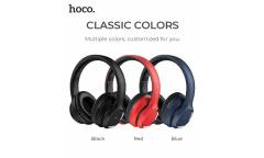 Наушники беспроводные (Bluetooth) Hoco W28 Journey wireless headphones полноразмерные (blue)