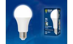 Лампа светодиодная с датчиком освещенности Uniel LED-A60-10W/4000K/E27/PS PLS10WH