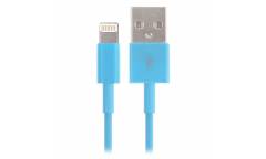 Кабель USB Smartbuy Apple 8 pin нейлон, 1 м, 2А, синий, мет. нак