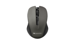 mouse CANYON Mouse CNE-CMSW1 Wireless, Optical 800/1000/1200 dpi, 4 btn, USB, Graphite