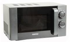 Микроволновая печь Centek CT-1583 Gray-серый 700W, 20л, 6 режимов, хромированные переключатели, таймер, подсветка