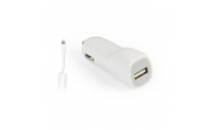 АЗУ Smartbuy NITRO, вых.ток 1А, 1USB + витой кабель для iPhone 5/6/7/8/X/New iPad, бел