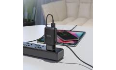 CЗУ Hoco C82A Real Power Dual port cable charger + Lightning Black