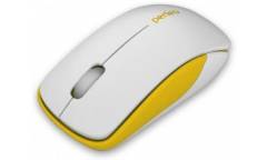 Компьютерная мышь Perfeo Wireless Assorty USB  бело-жёлтая