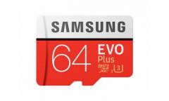 MicroSDXC флэш-накопитель 64GB Class 10 Samsung UHS-I U3 Evo Plus2 (100/60 Mb/s)  + adapter