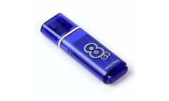 USB флэш-накопитель 8GB SmartBuy Glossy series темно-синий USB3.0