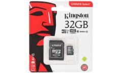 MicroSDHC флэш-накопитель 32GB Class 10 Kingston Canvas Select UHS-I (80/10MB/s) + adapter