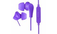 Наушники Perfeo ALPHA внутриканальные c микрофоном фиолетовые