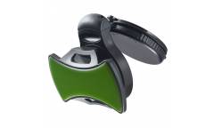 Автодержатель Perfeo-503 для смартфона/навигатора/до 6,5"/на стекло/липучка/черный+зеленый