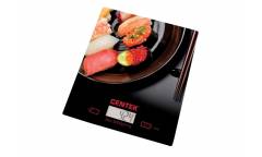 Весы кухонные электронные Centek CT-2462 стеклянные суши LCD, 190х200 мм, max 5кг, шаг 1г