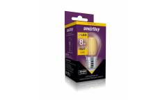Светодиодная (LED) Лампа FIL (прозрачная) Smartbuy-G45-8W/3000/E27 (SBL-G45F-8-30K-E27)
