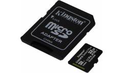 MicroSDHC флэш-накопитель 32GB Class 10 Kingston Canvas Select UHS-I (80/10MB/s) + adapter CN