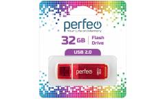 USB флэш-накопитель 32GB Perfeo C13 красный USB2.0